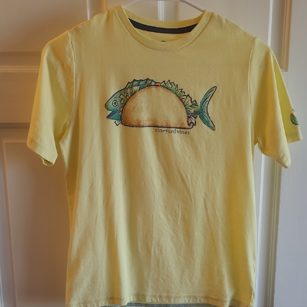 Vineyard Vines Kids Yellow Fish Taco Tee